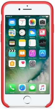 Чехол для iPhone 7 Apple Silicone Red